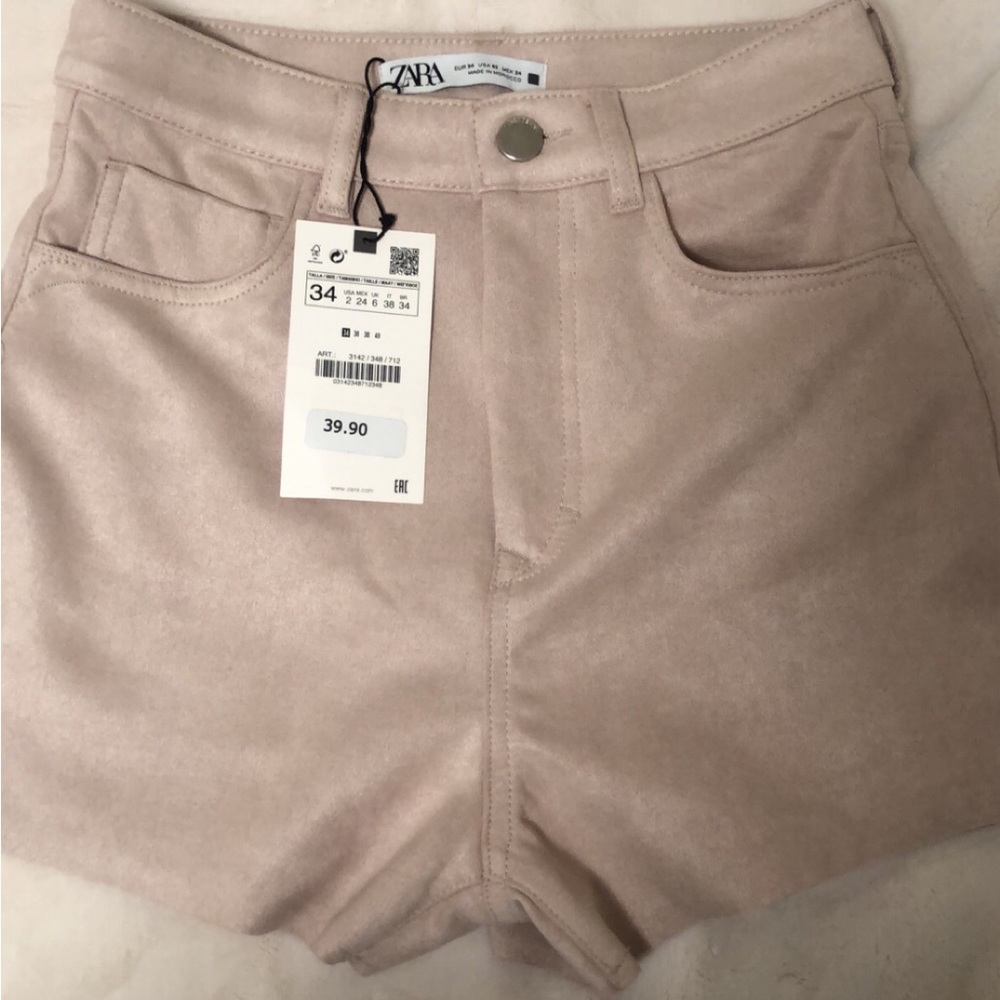 Zara Suade Shorts